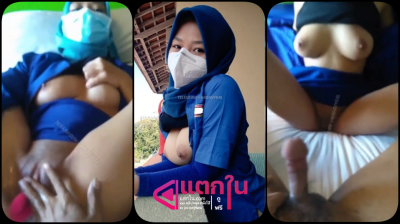 คลิปหลุดทางบ้าน สาวมุสลิมอวบขี้เงี่ยนคอลเสียวกับชายหนุ่มที่พึ่งรู้จักเปิดนมโชว์หีนั่งเขี่ยแตตอย่างเสียวน้ำแตก