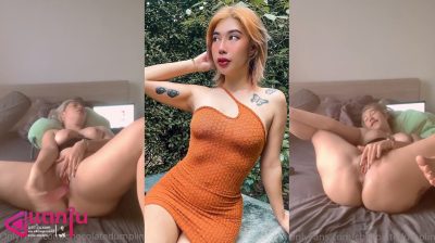 คลิปหลุดน้องจินนี่ chocolatedumpling1 สาวไทยขวัญใจชาวแอพตัวทีสองตัว โชว์การช่วยตัวเองด้วยดิลโด้สีชมพูอย่างเสียว