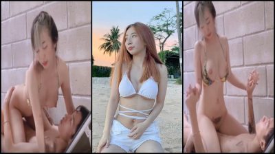 Onlyfan highsstn น้องฮายชุดบิกินี่เย็ดกันที่เก้าอี่ริมสระพูลวิลล่า ขึ้นขย่มสุดฟินบนควยแฟนหนุ่มกระแทกทีถึงมดลูก